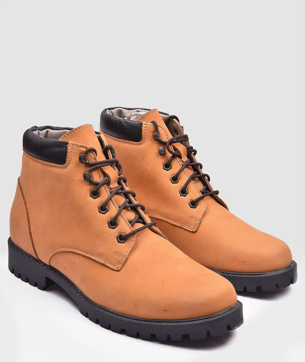 Men's Lace Up Nubuck Leather Everyday Boots