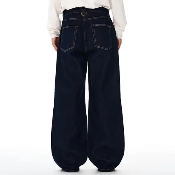 Versatile Wide Leg Denim Jeans