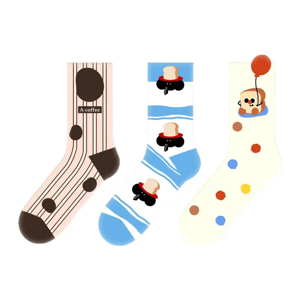 Playful Toast and Crew Socks