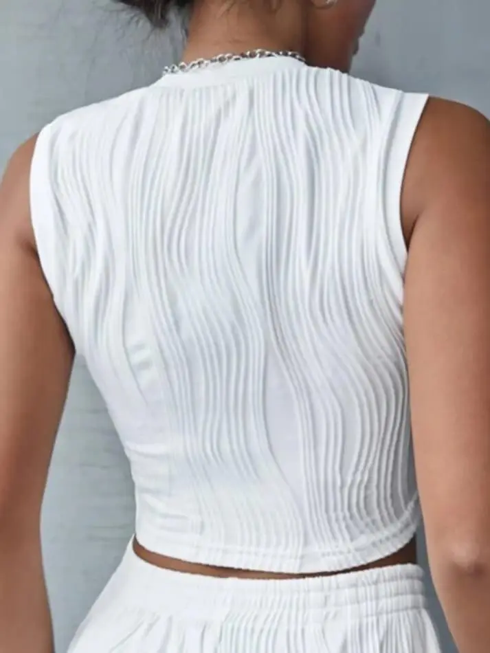 Ribbed Knit Slim-Fit Tank Top