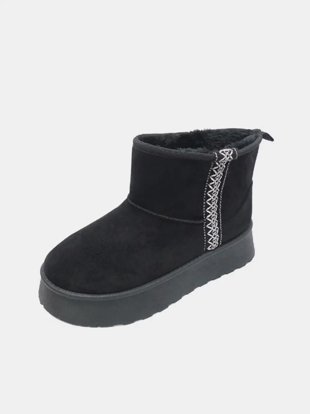 Platform Round Toe Boots