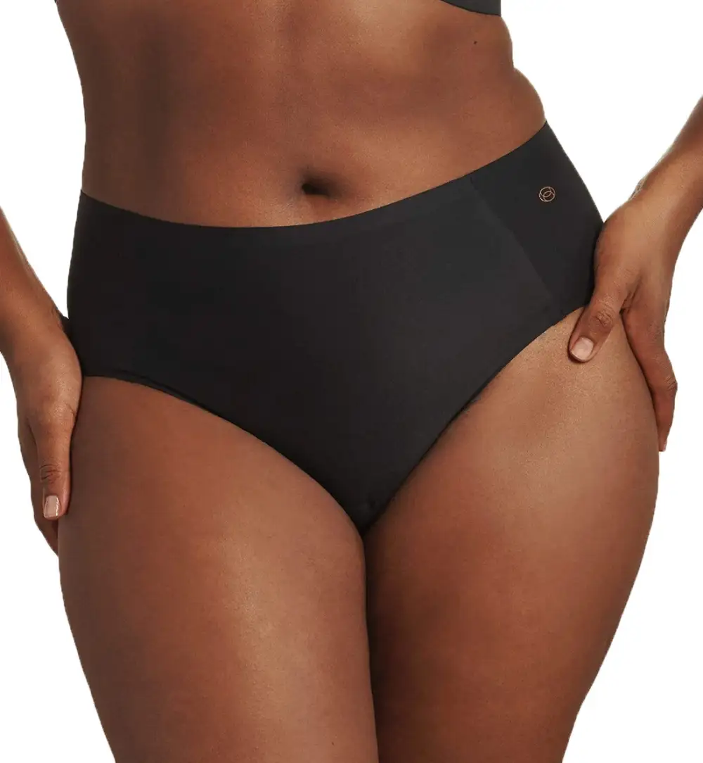 Classic High-Waist Seamless Cotton Bikini Brief Panty