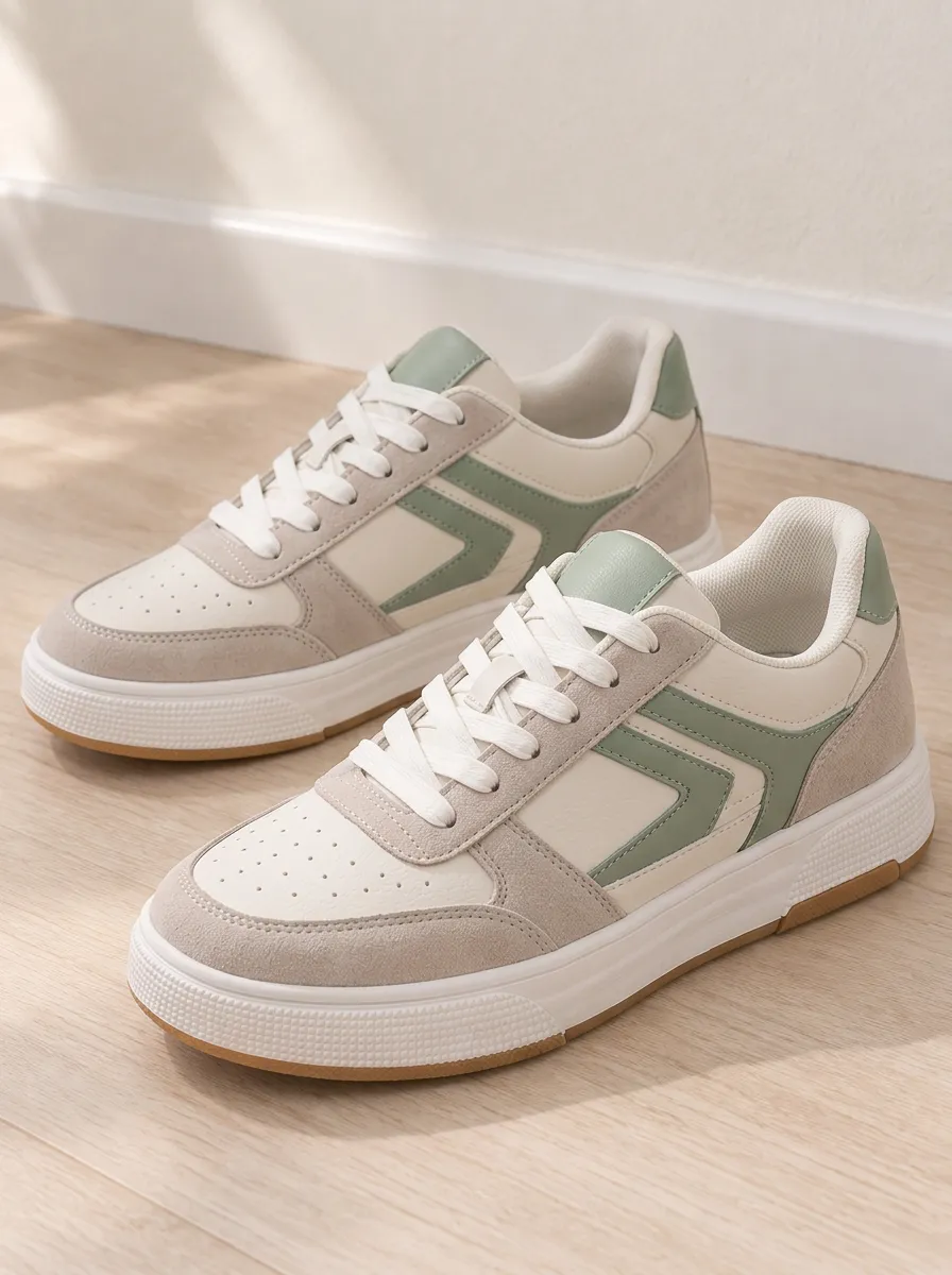 Women's Everyday Colorblock Suede Skate Shoes