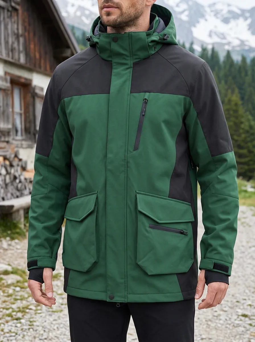 Men's Trailhead Hiking Outdoor Mountain Printed Softshell Jacket