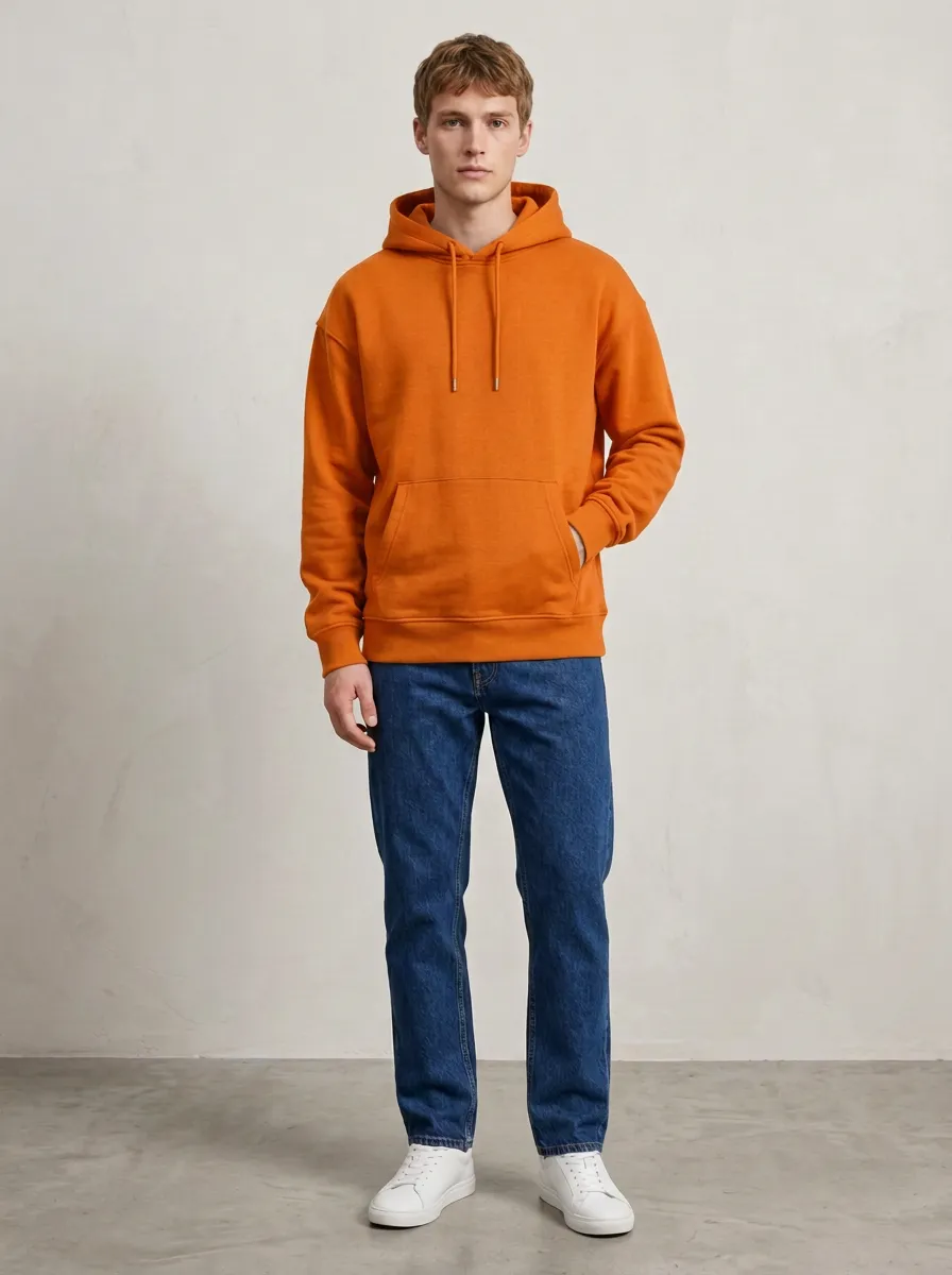 Relaxed Fit Unisex Hooded Sweatshirt