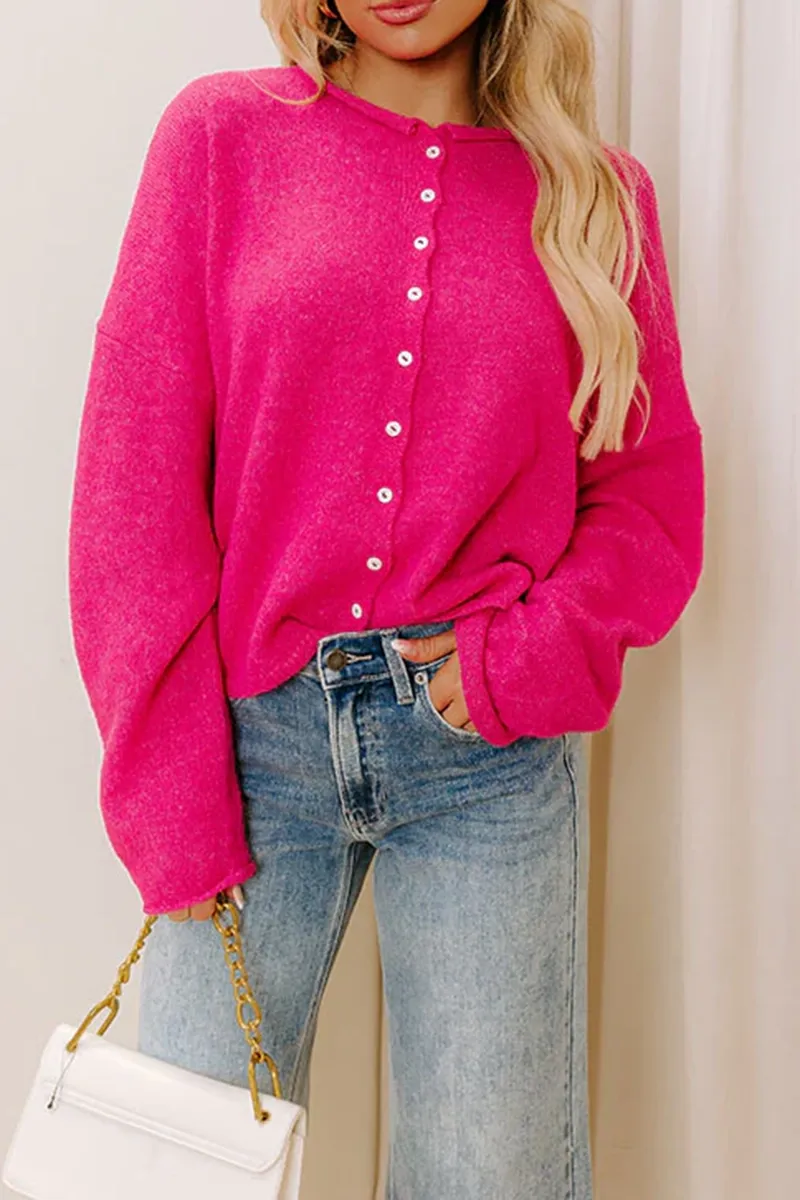 Sweet Curled Hem Women's Jacket