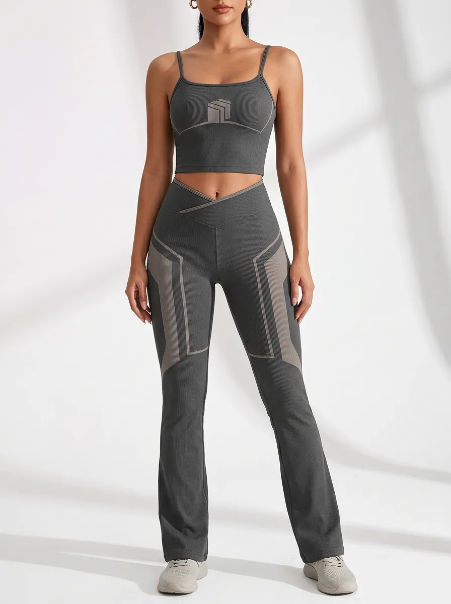 Geometric Ribbed Paneled Flare Active Set