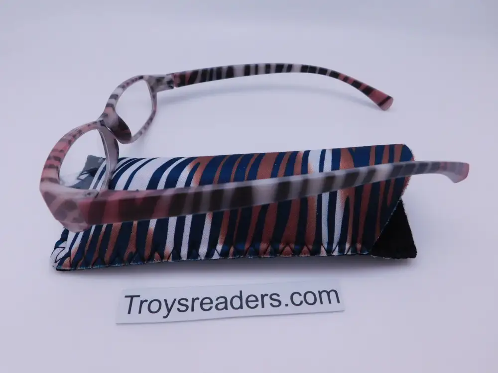 Animal Print Reading Glasses with Matching Case