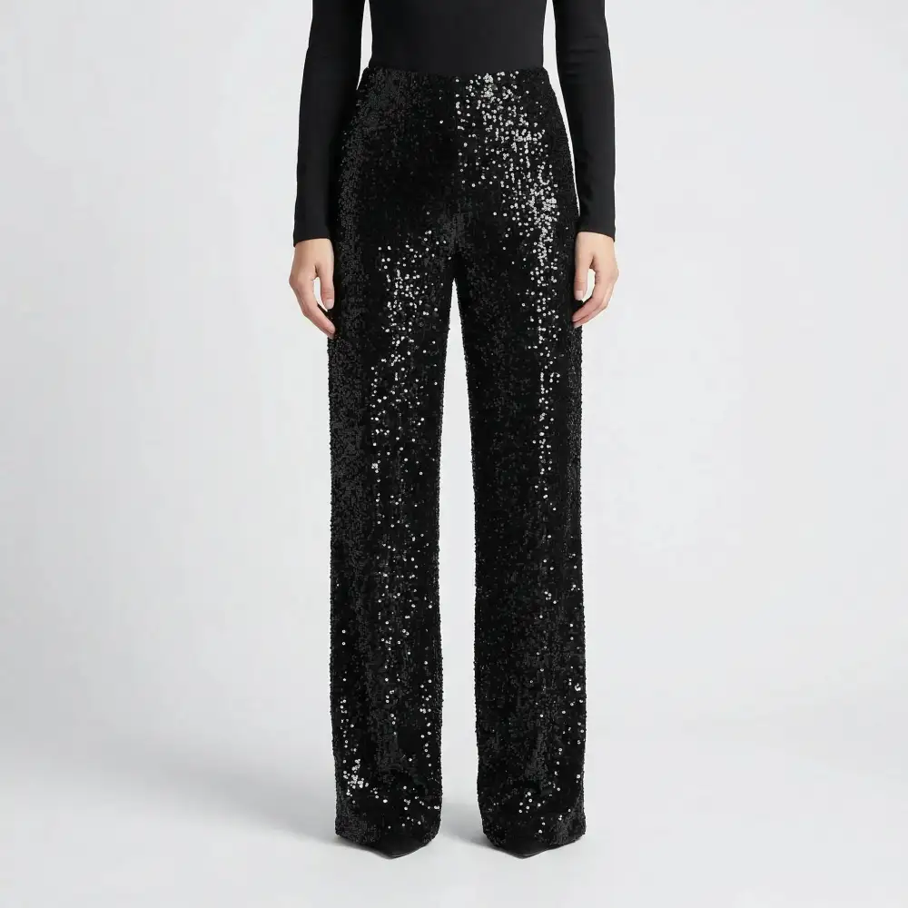 Wide Leg Sequin Full