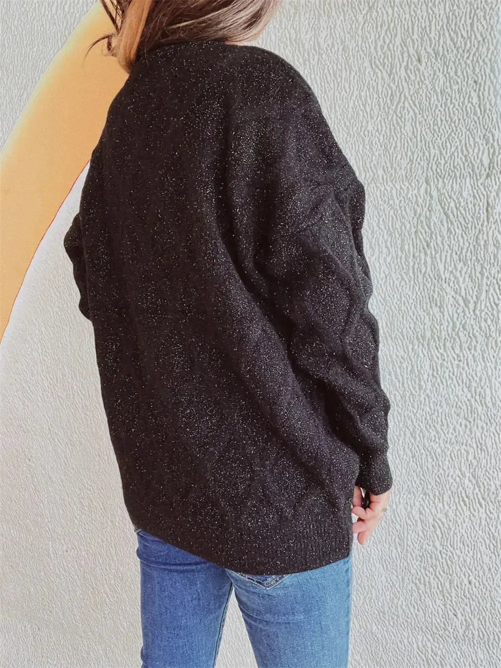 Modern Long Sleeve Round Neck Sweater