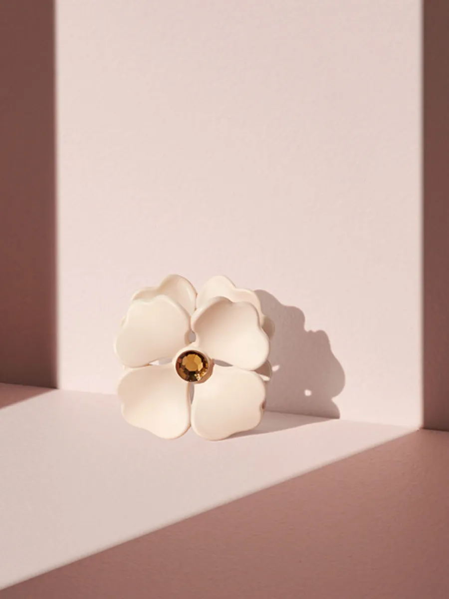 Flower Rhinestone Hair Claw