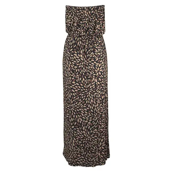 Printed Strapless Effortless Beach Jumpsuit