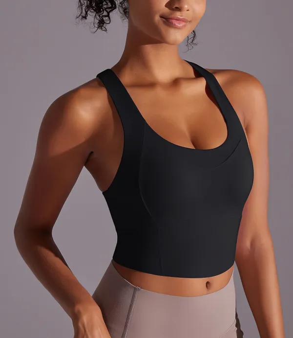 Simple Cropped Active Top