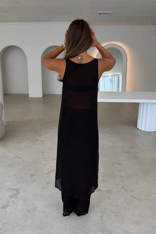 Black Sheer Pants