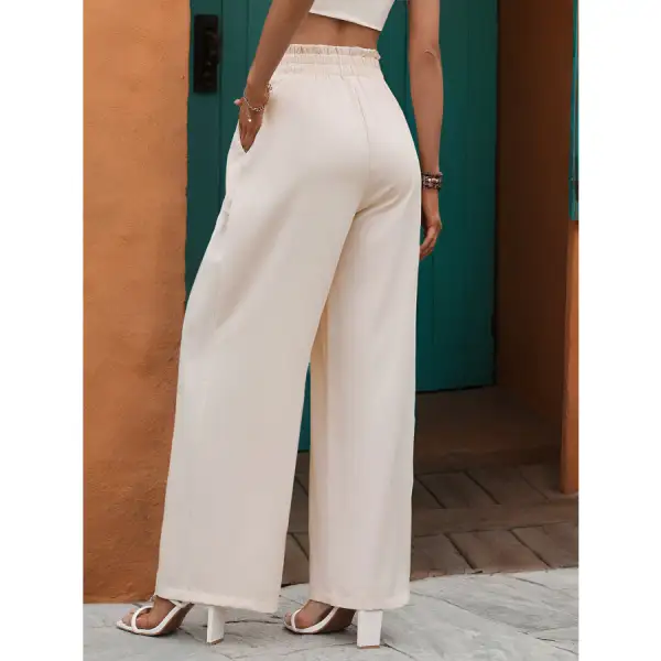 Modern Tied Wide Leg Pants
