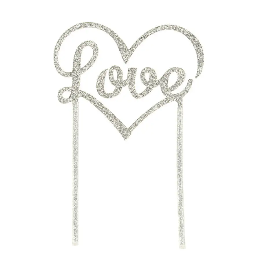 Romantic Script Cake Topper