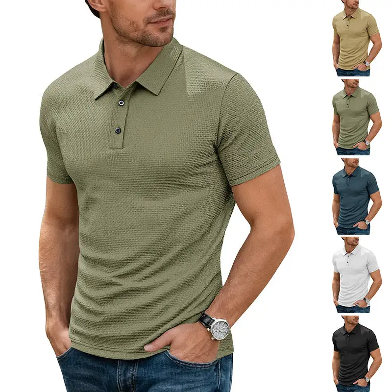 Jacquard Slim Fit Polo Shirt