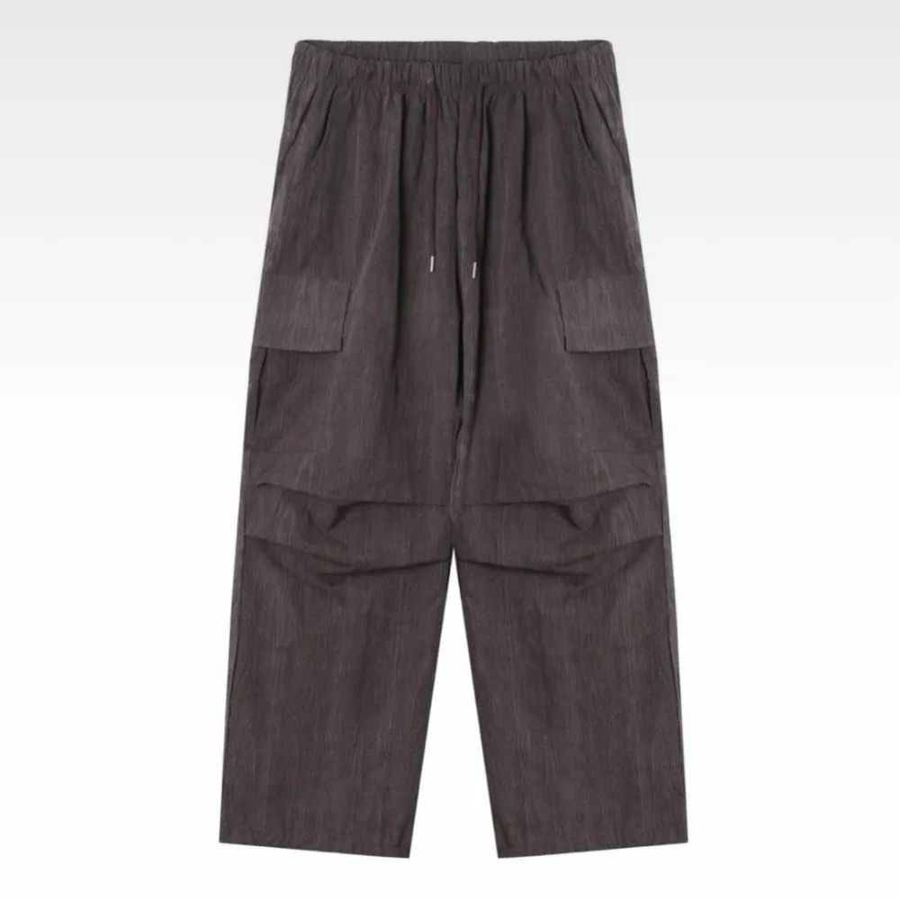 Versatile Contrast Stripe Cuffed Relaxed Cargo Pants