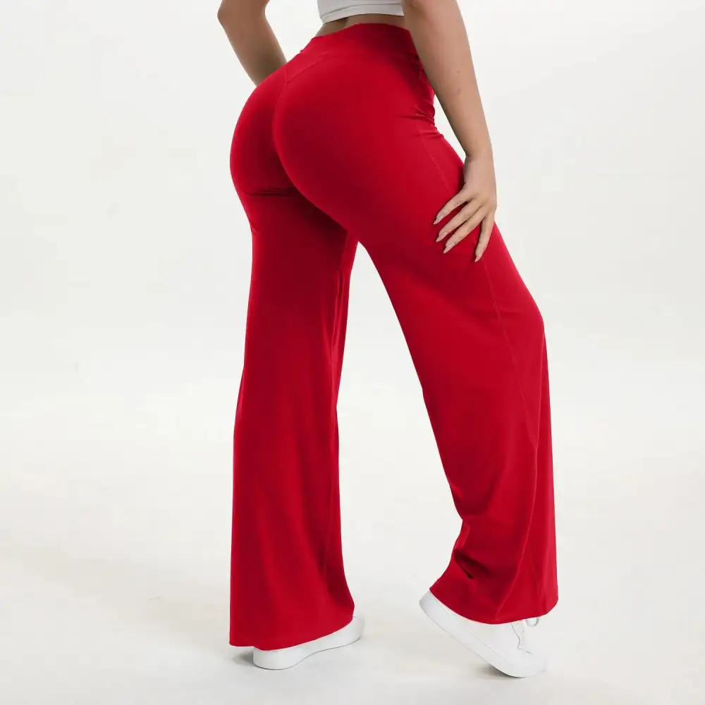 Straight Leg Waist Yoga Pants Gym Leggings Running Sports