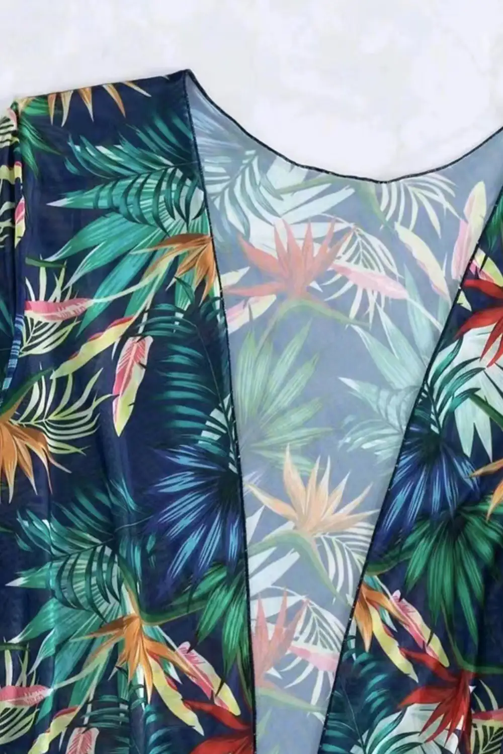 Printed Halter Neck Layered Swimsuit