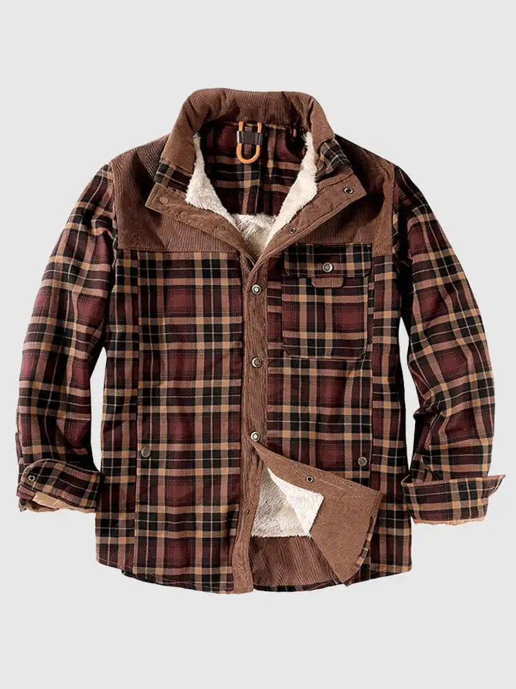 Padded Warm Cotton Flannelette Jacket Coat