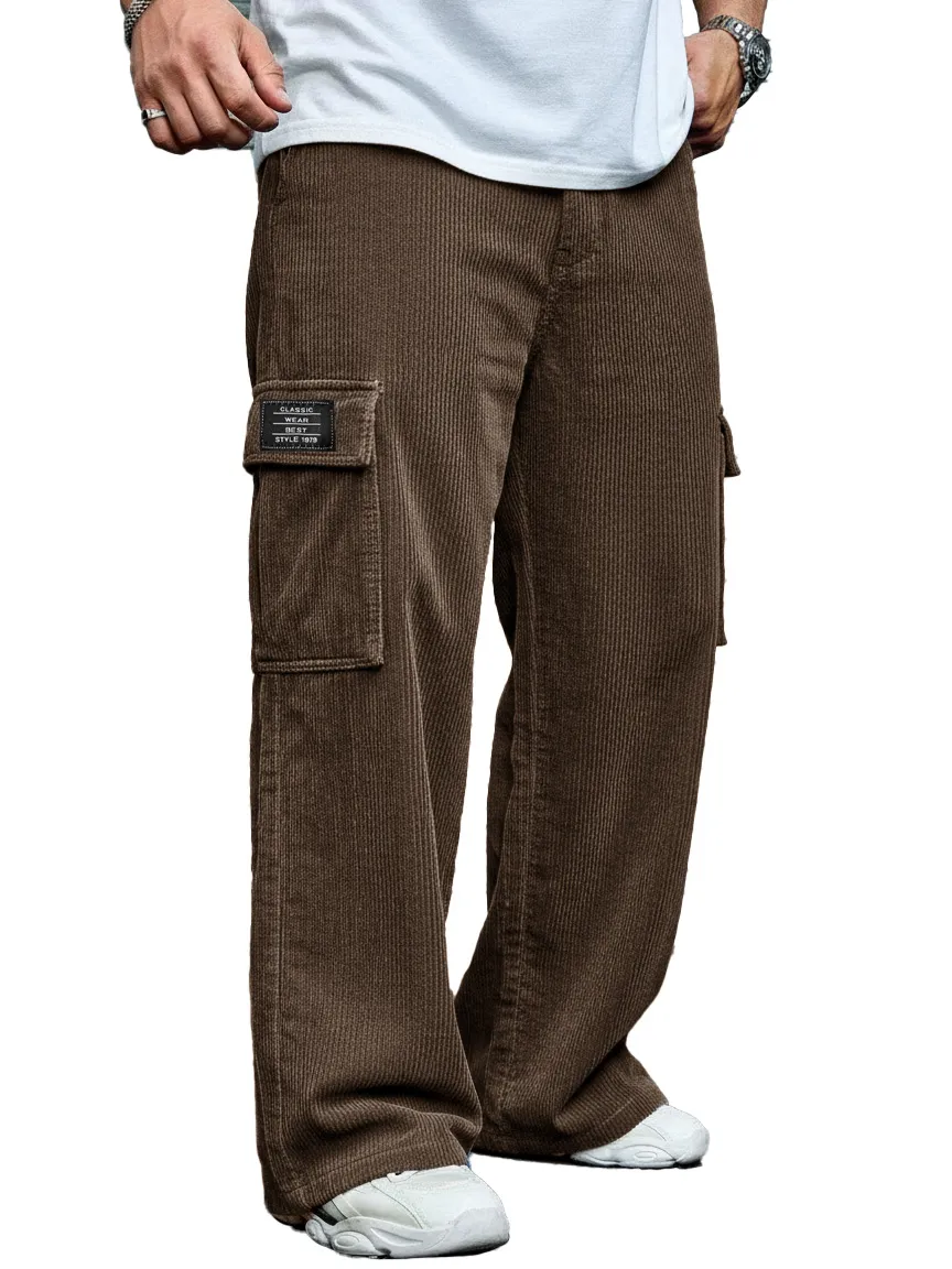 Corduroy Pocket Relaxed Trousers