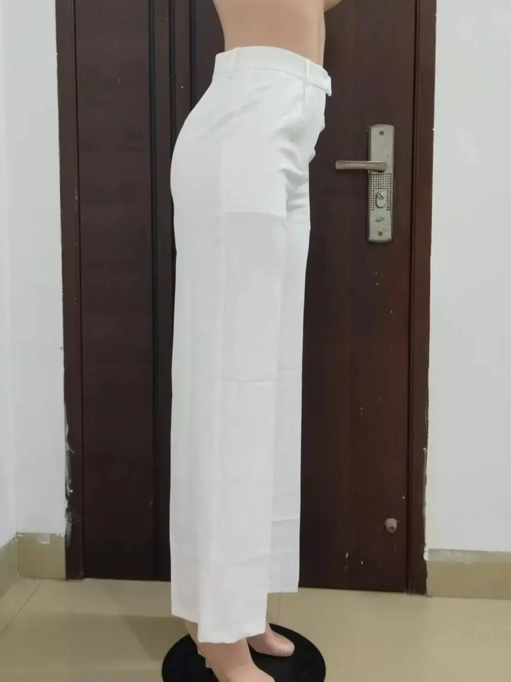 Refined High Waisted Wide Leg Pants