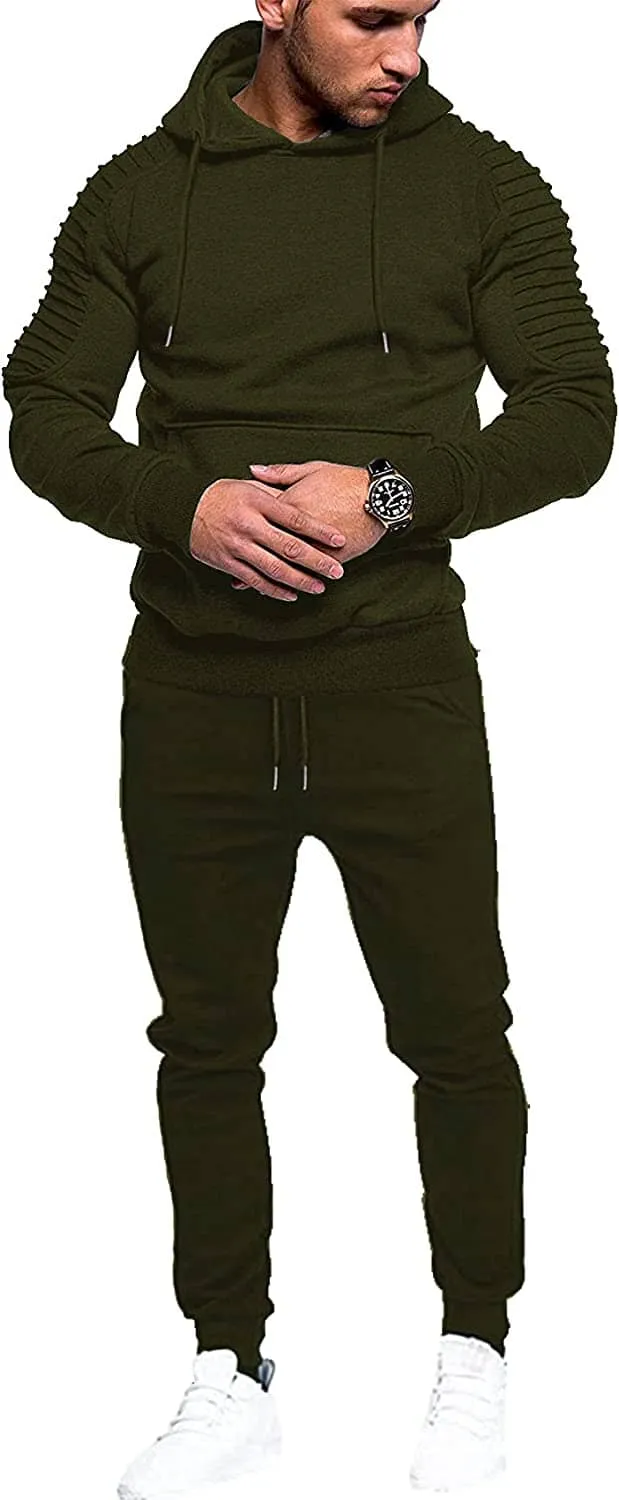 Hoodie Jogging Athletic Suits Two Piece Set
