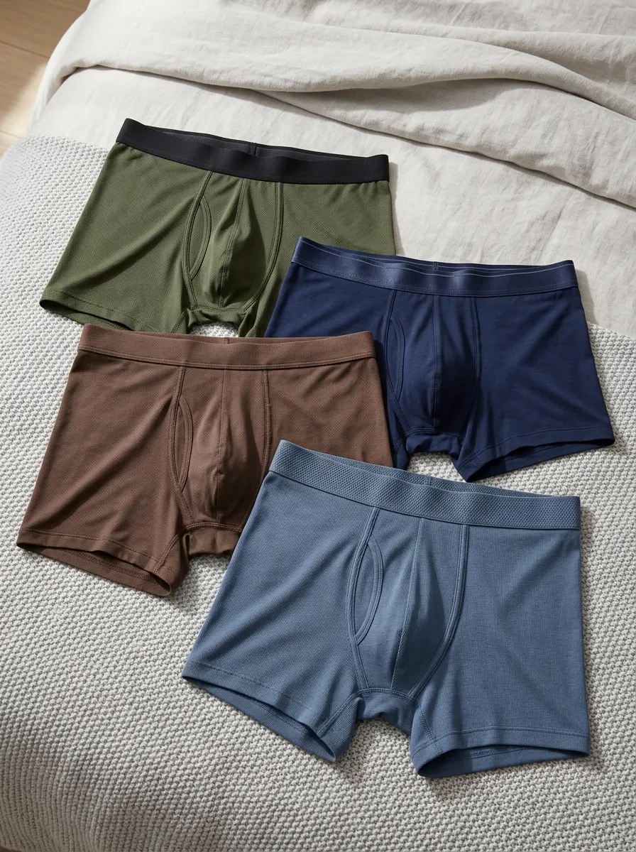 Men's Everyday Series Breathable Mesh Boxer Briefs Set