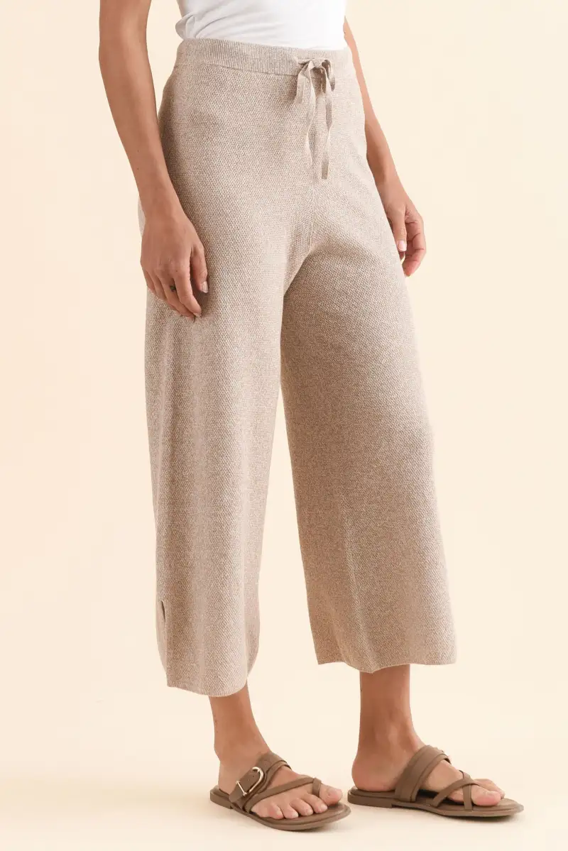 Cotton Mid Rise Drawstring Pants