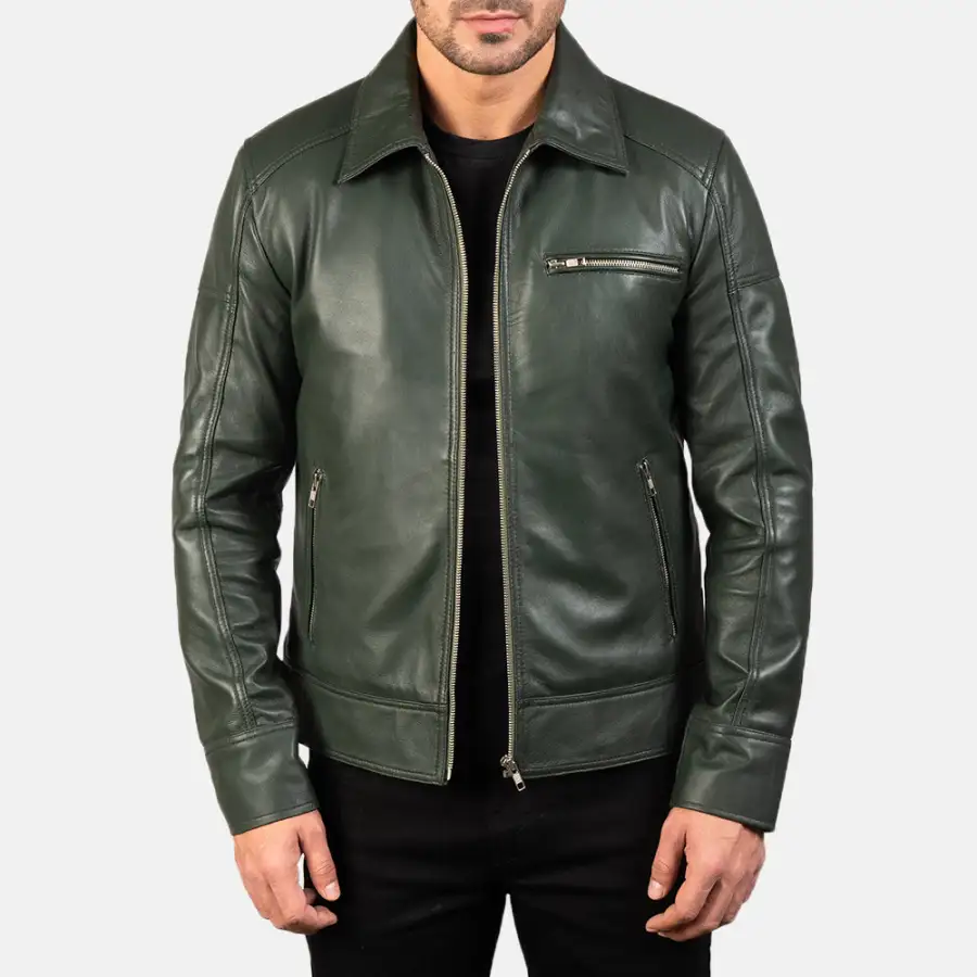 Men's Classic Everyday Biker Leather Jacket