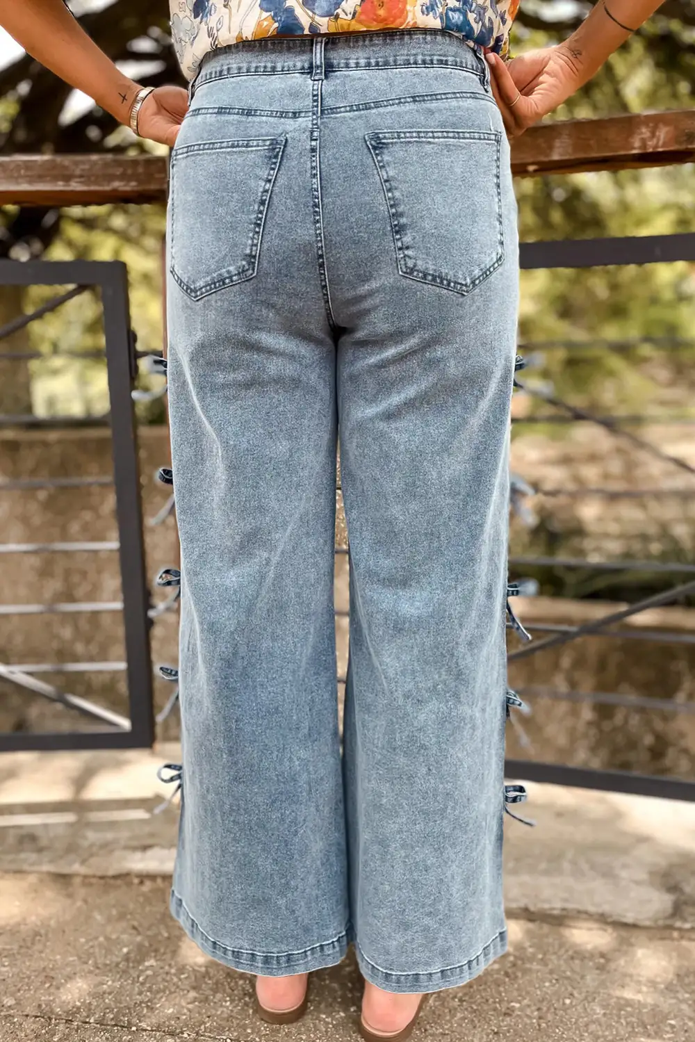 High-Waist Cropped Pocketed Straight Leg Jeans