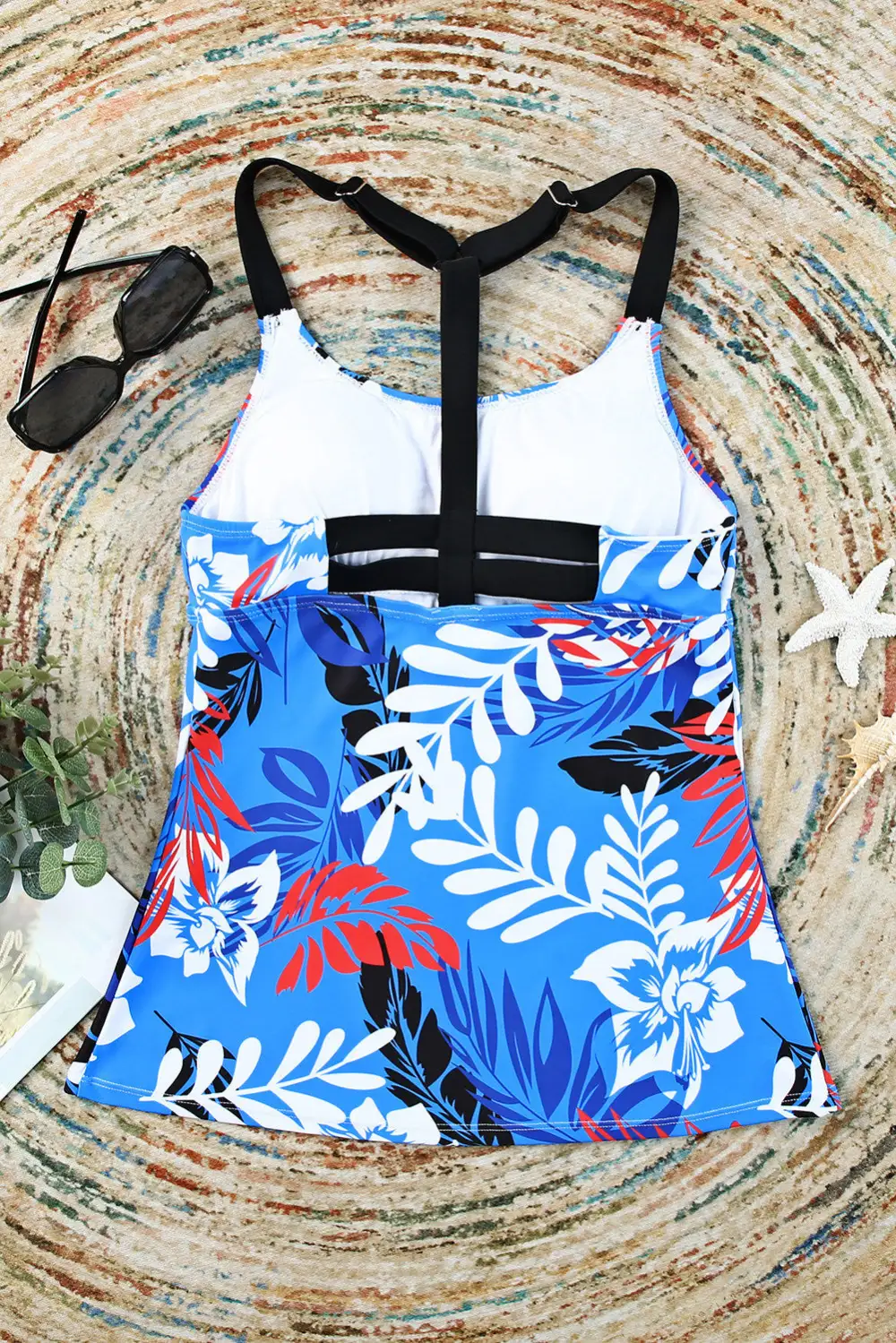 Swimwear Paisley Floral Camouflage Print Boho Tankini Top