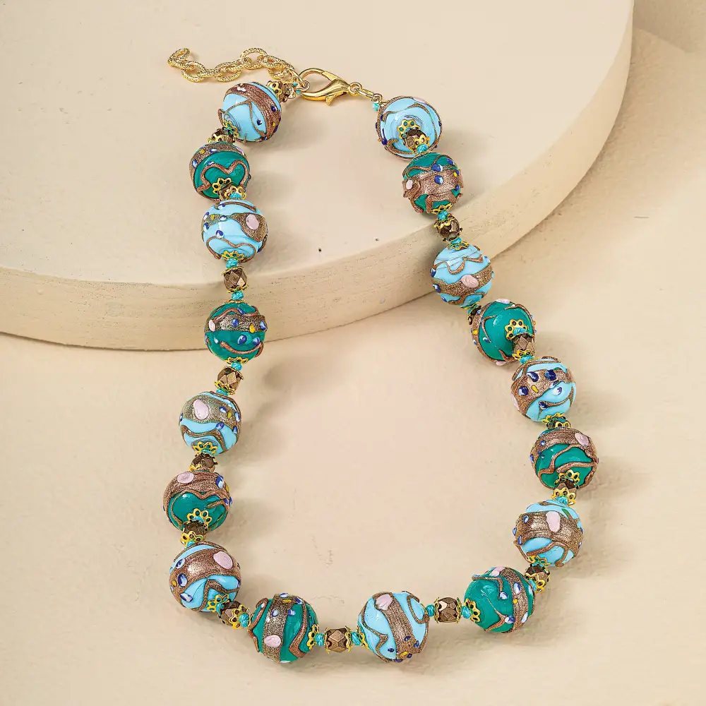 Classic Glass Beaded Necklace
