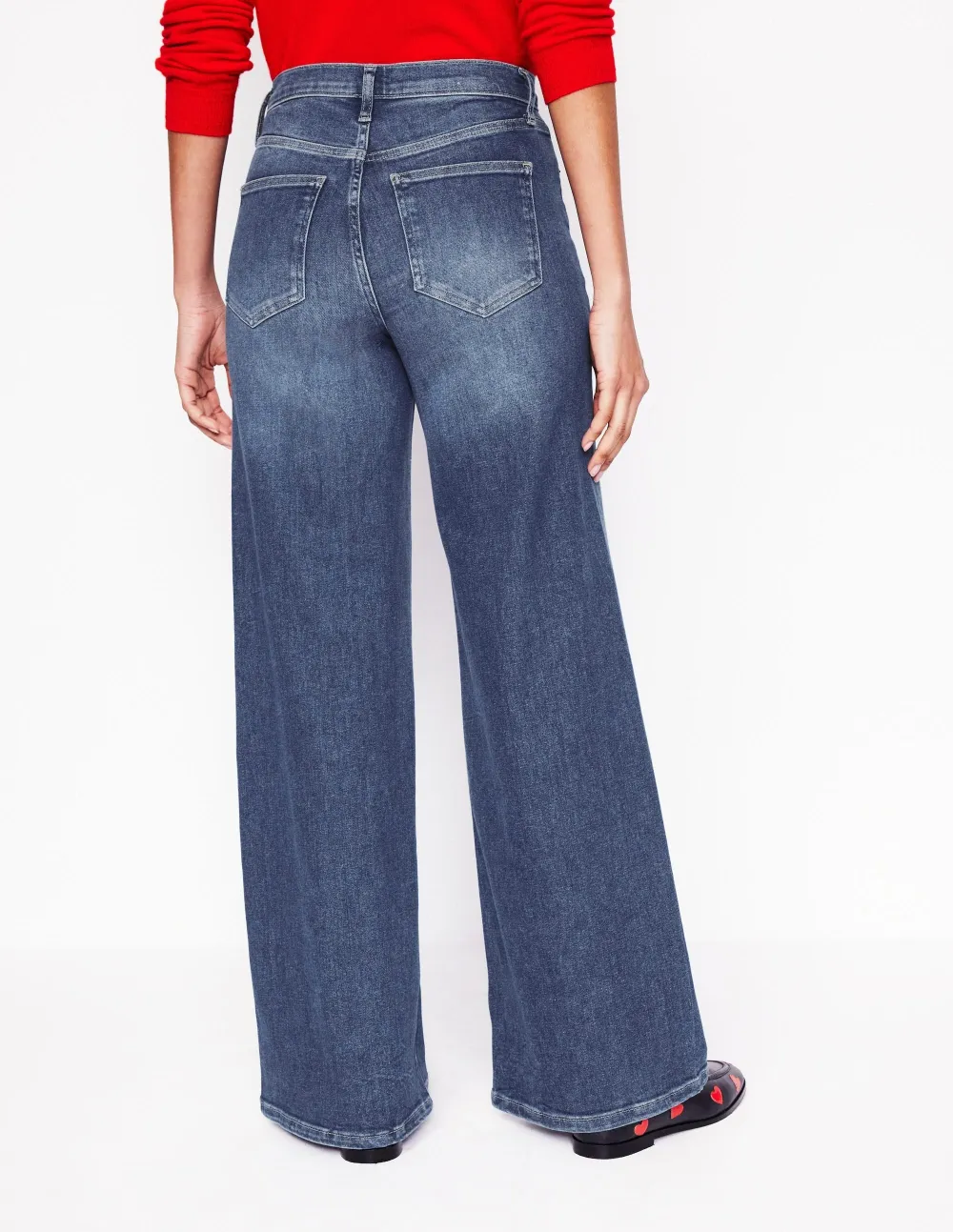 High Rise Wide Leg Jeans -Mid Vintage