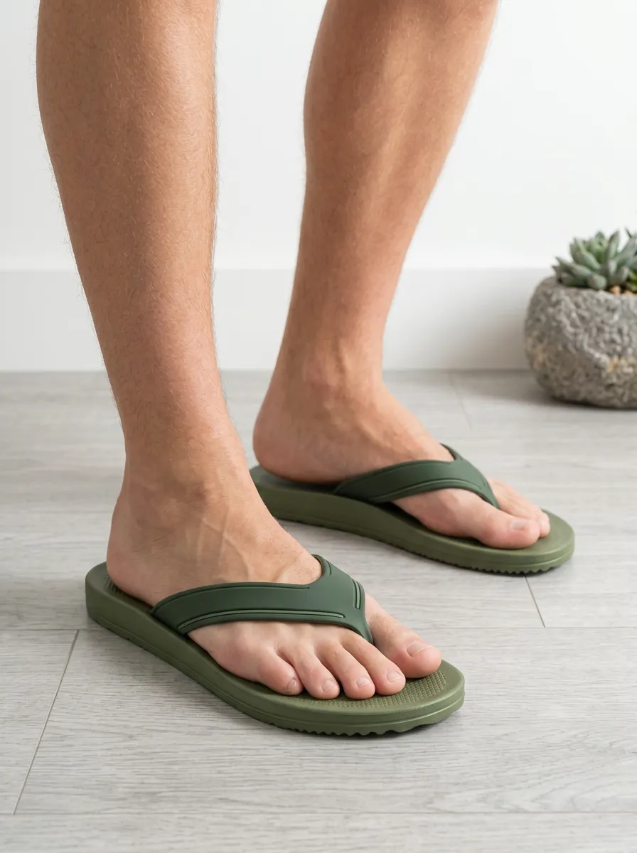 Men's Minimal Casual Solid Patterned Flip Flops