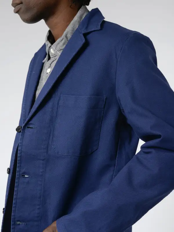 Men's Button Front Patch Pocket Blazer