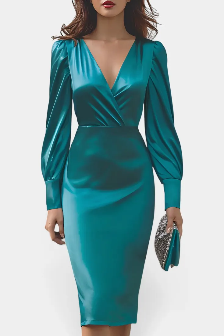 Satin Midi Dress