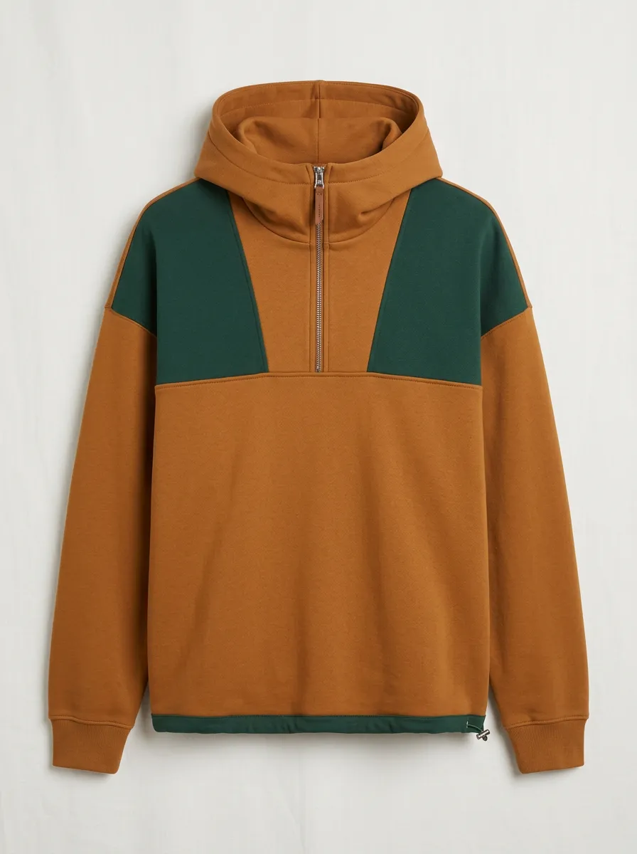 Men's Colorblock Colorblock Half-Zip Hoodie