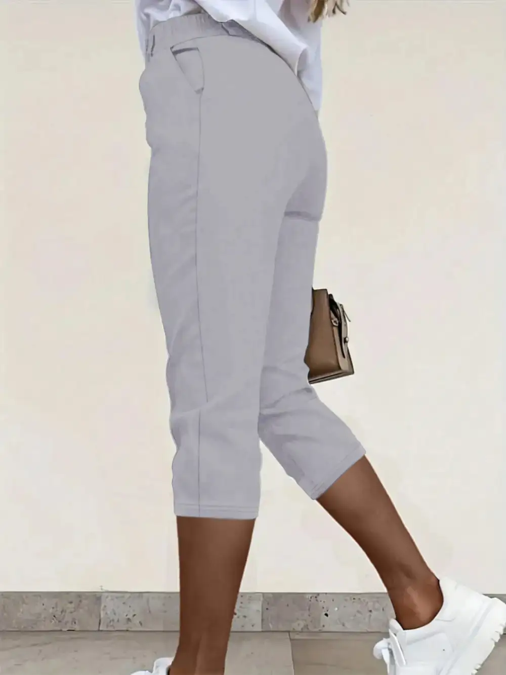 Pleated Detail Pants With Pocket