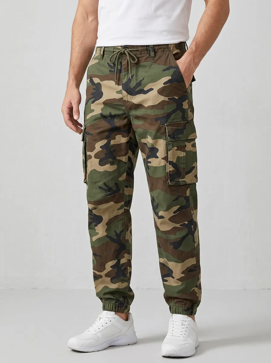 Trail-Ready Camouflage Military-Inspired Camouflage Cargo Pants