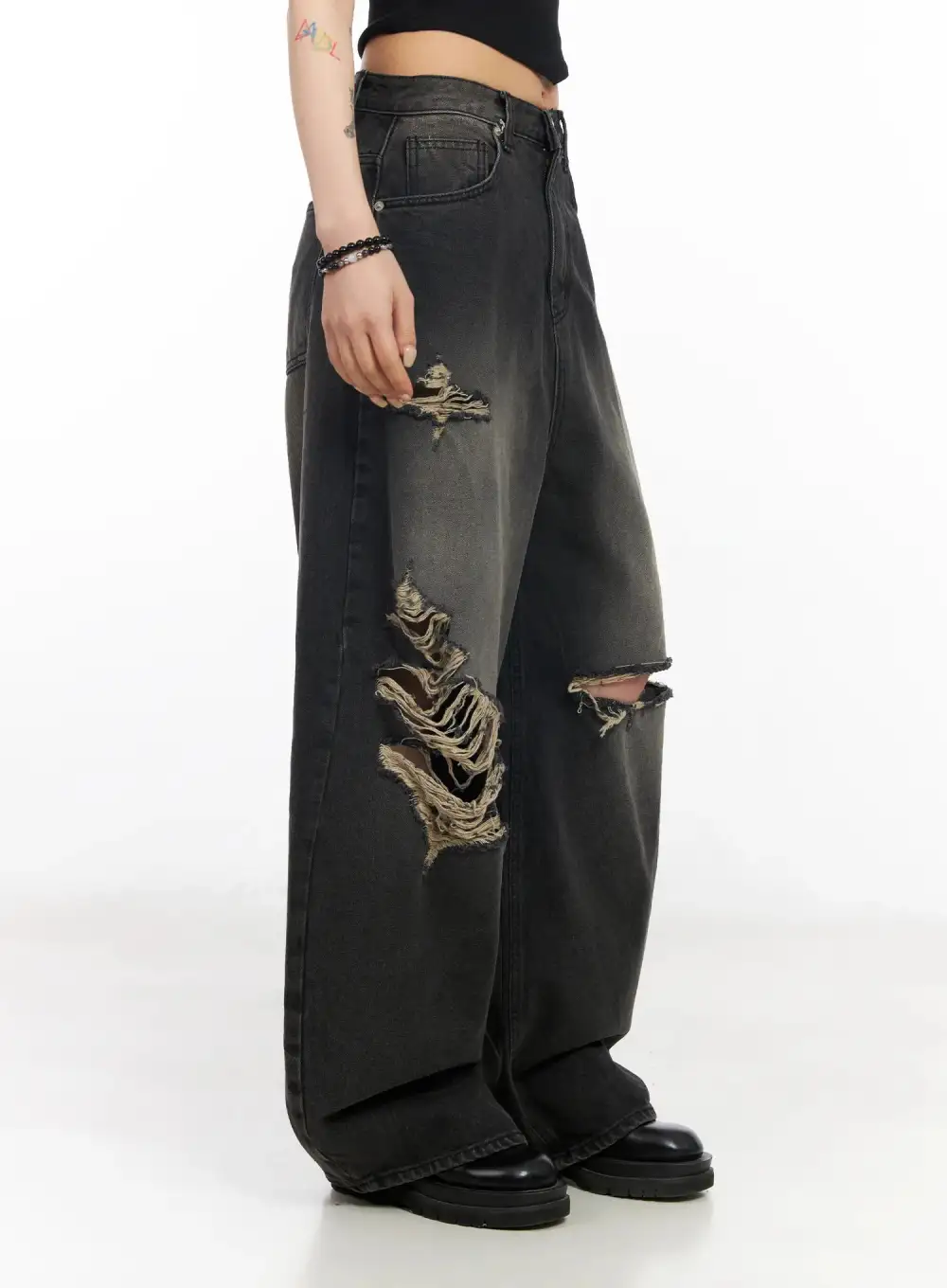 Streetwear Distressed Baggy Jeans