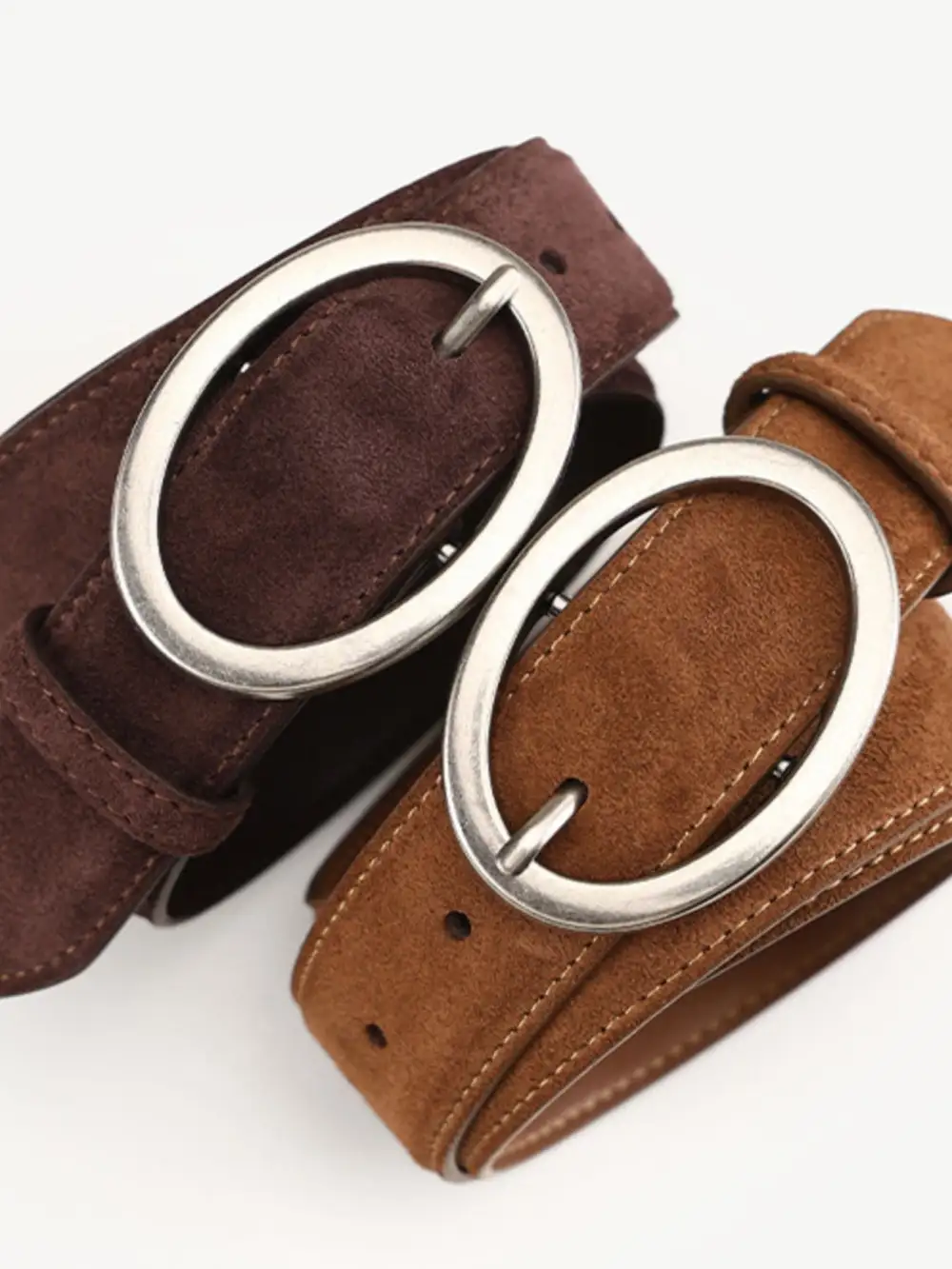 Adjustable Fit Oval Buckle Belt