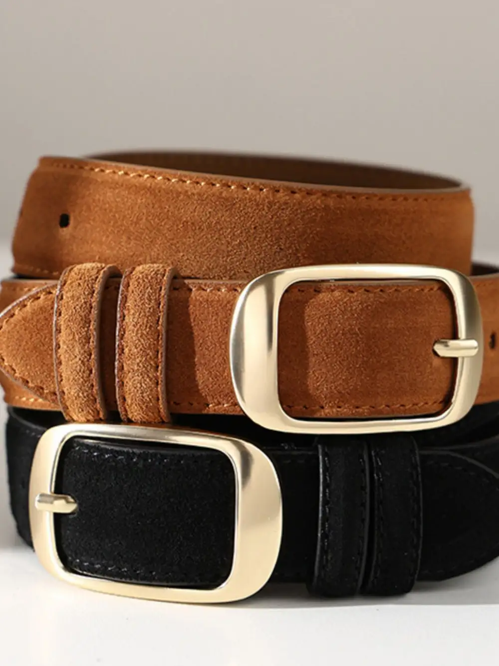 Modern Golden Buckle Belt
