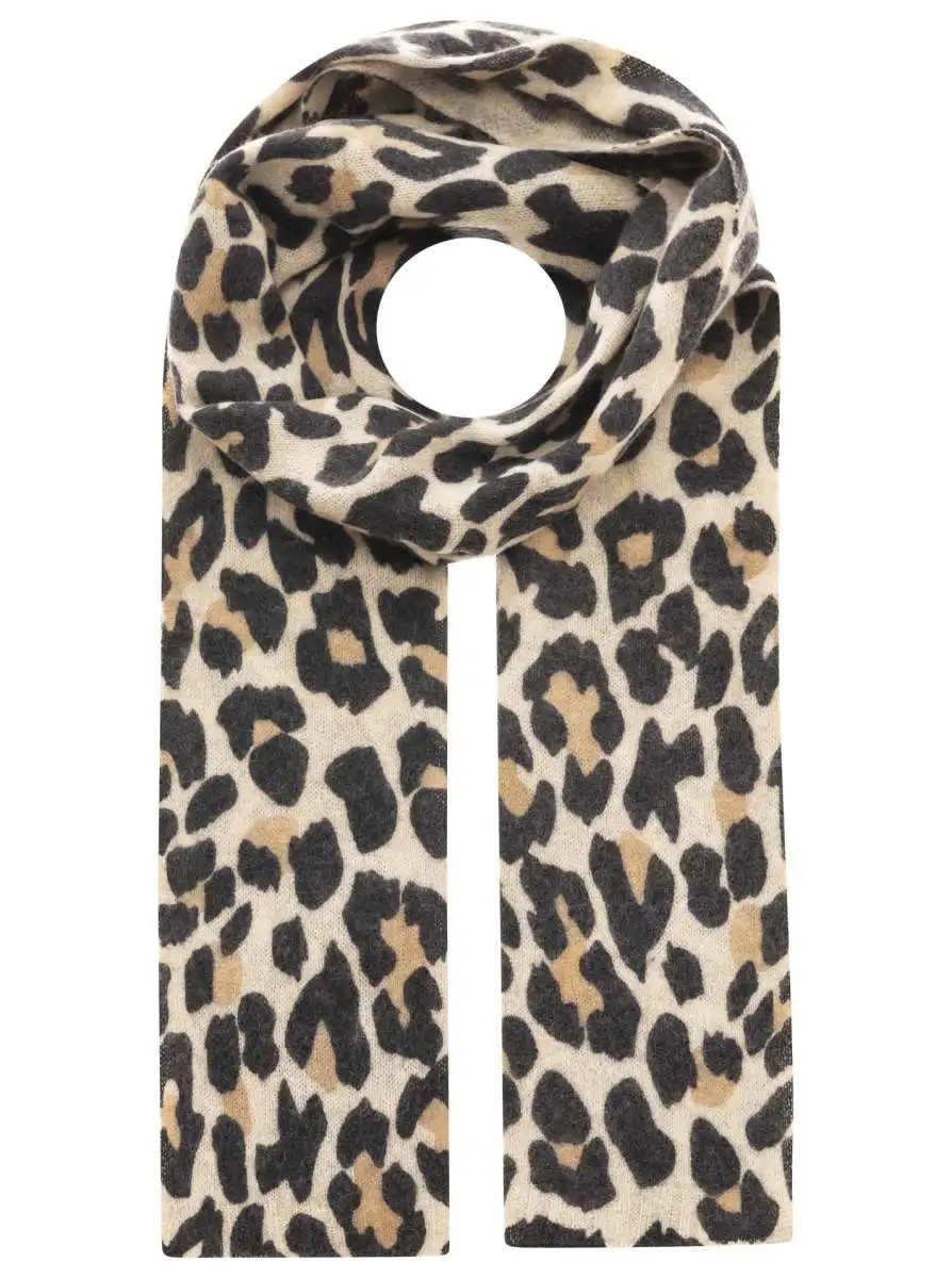 Classic Cashmere Leopard Pattern Heart Pattern Fashion Scarf