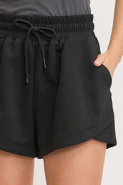 Full Size Drawstring Sweatshorts with Pockets Shorts