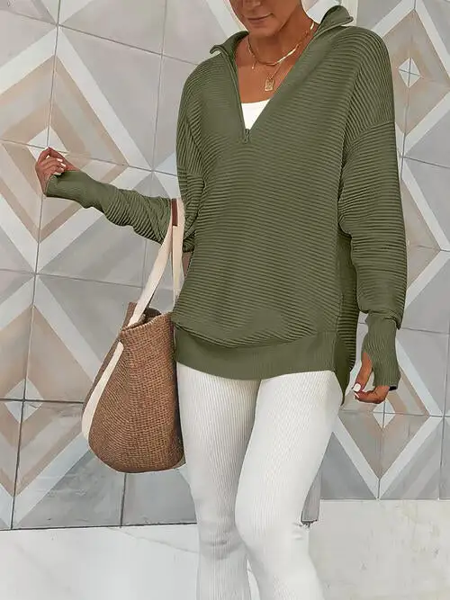 Half Zip Everyday Long Sleeve Top
