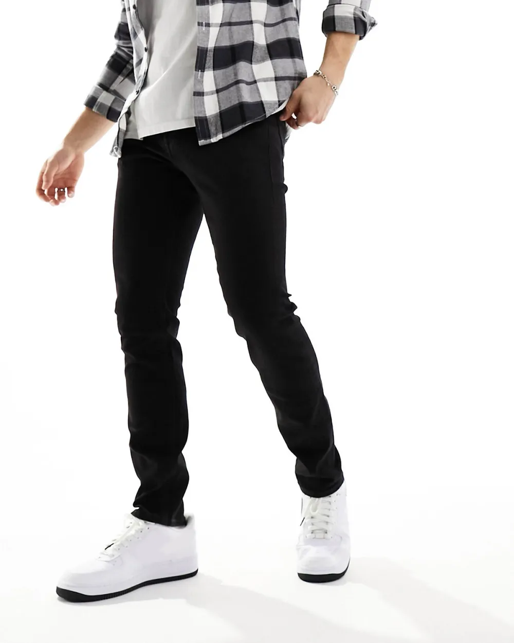 Slight Stretch Slim Jeans In Black