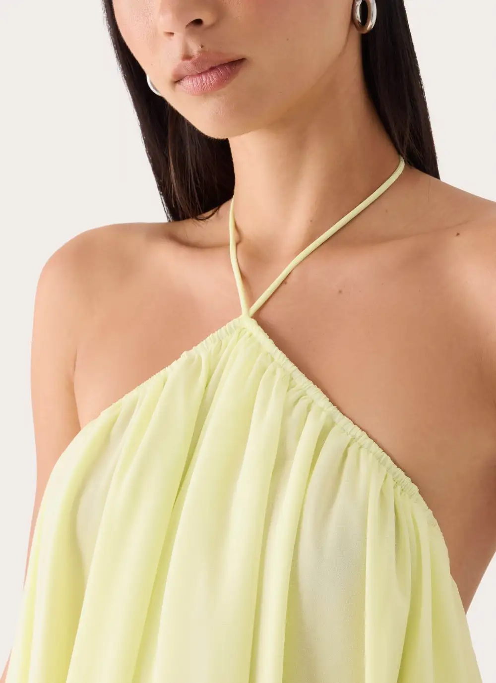 Minimal Halter Mini Dress