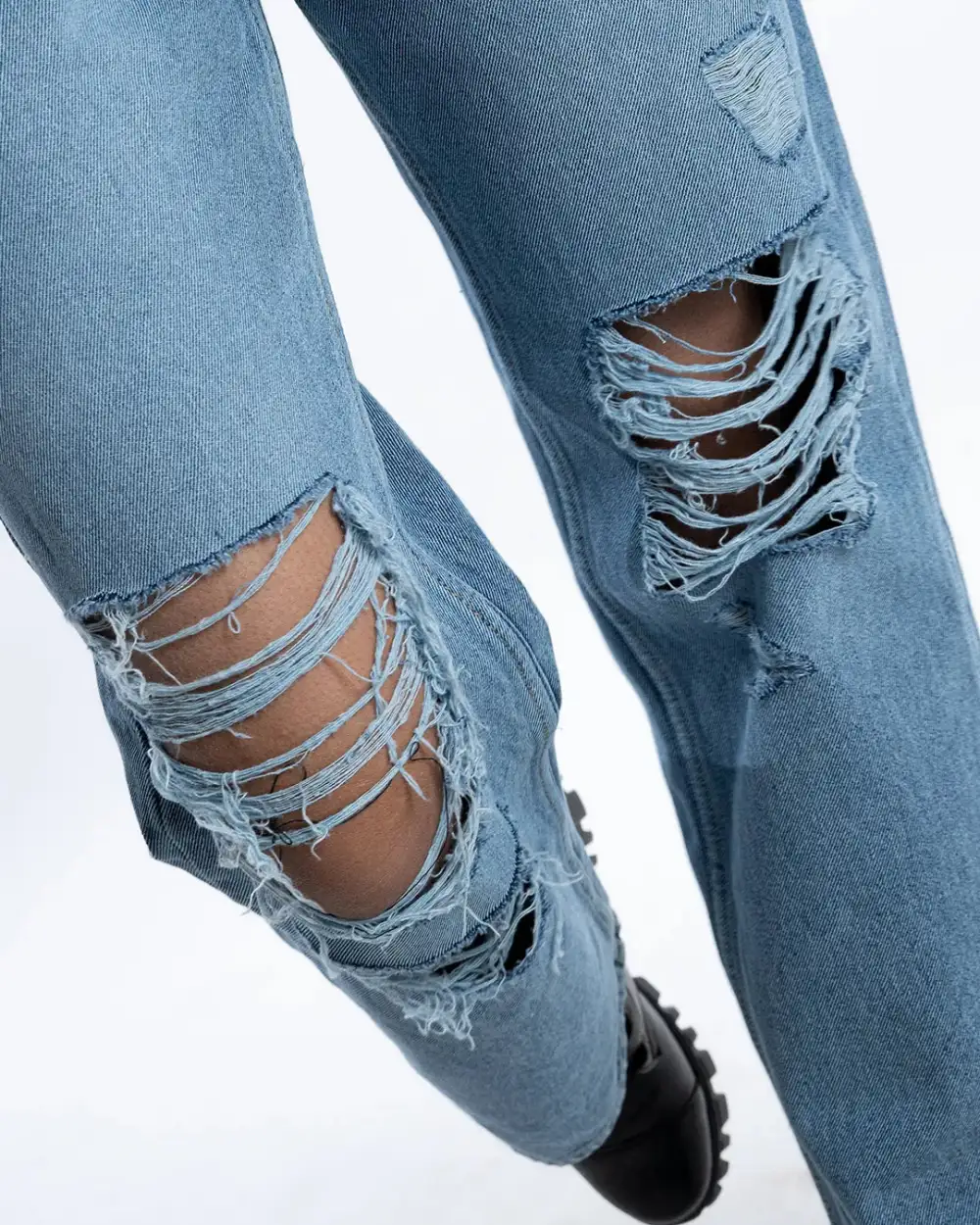 High Waist Straight Leg Jeans